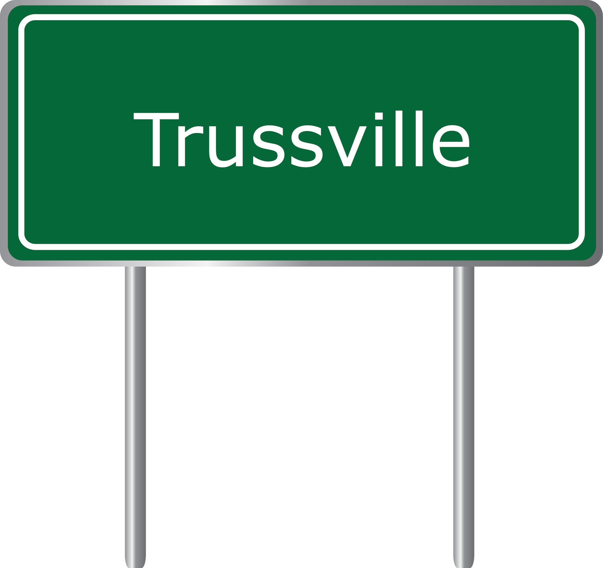 Trussville Alabama Welcome Sign