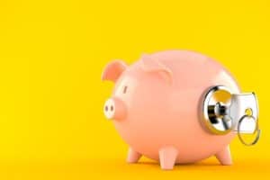piggy bank door keys x How Do You Protect Your Assets in a Divorce?